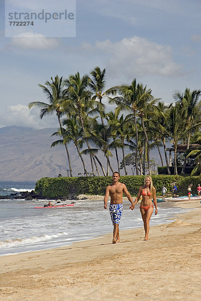 Urlaub  gehen  Strand  halten  Hawaii  Maui