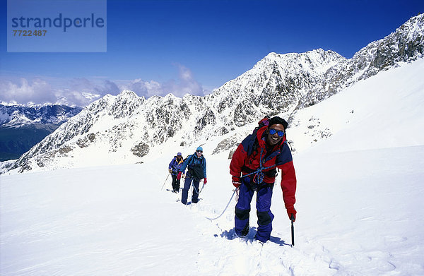 nahe  Hütte  über  Chamonix  klettern