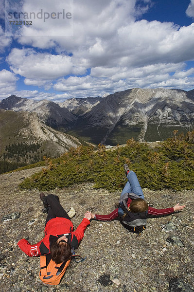 Erhöhte Ansicht  Aufsicht  Alberta  Kanada