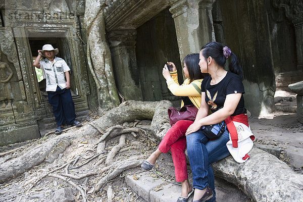 Fotografie  nehmen  Tourist  Kambodscha  Siem Reap