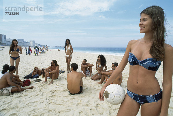 Mensch  Menschen  Strand  jung  Copacabana