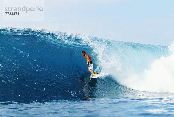 Hawaii  Oahu  North Shore  Backdoor Pipe  Pancho Sullivan Riding Wave