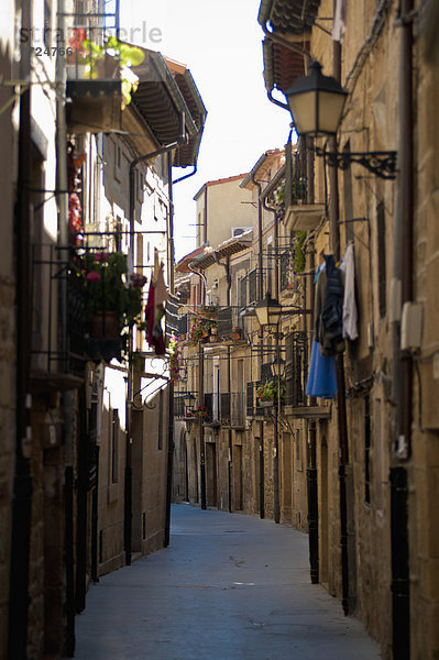 Mittelalter  Straße  Dorf  Laguardia  schmal  Spanien