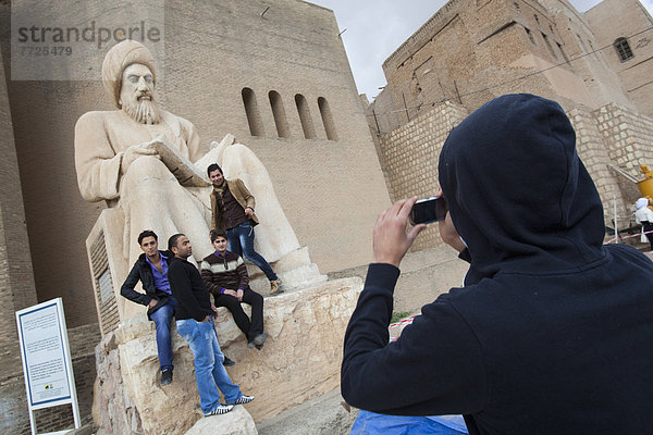 Eingang  Statue  Wachmann  Zitadelle  Irak