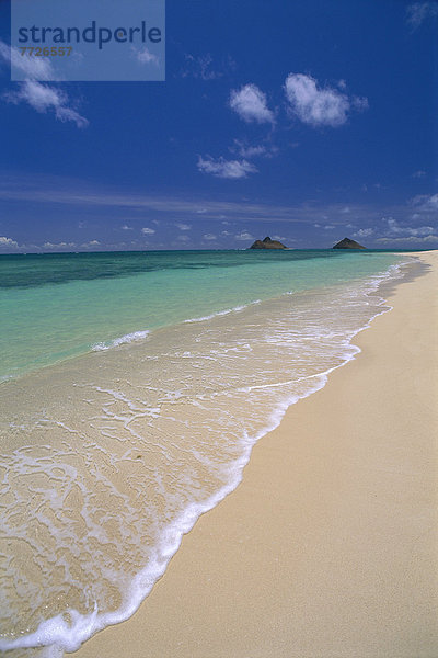 entfernt  Strand  Himmel  Ozean  Küste  Hintergrund  Insel  blau  Distanz  Hawaii  Oahu