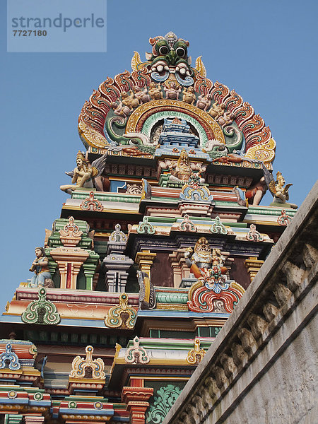 Gopuram hindu temple  kanchipuram tamil nadu south india