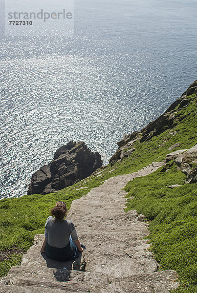 hoch  oben  Großbritannien  Weg  wandern  Kerry County  klettern  Wanderweg  Irland