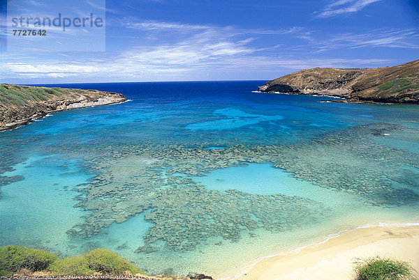 Wasser  sehen  über  Ansicht  Hawaii  Oahu