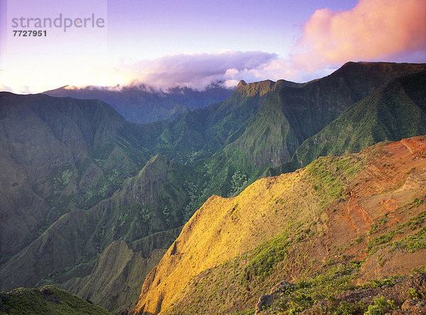 Sonnenuntergang  Schlucht  Hawaii  Maui