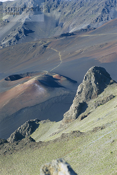 Haleakala  East Maui Volcano  sehen  folgen  Ansicht  Krater  Hawaii  Maui