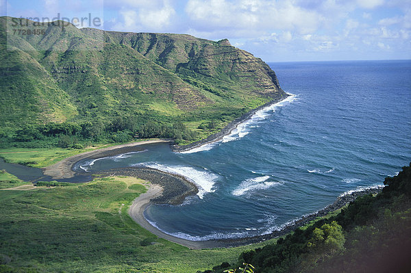 sehen  über  Tal  Ansicht  Hawaii  Molokai