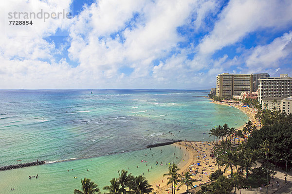 Hawaii  Oahu  Waikiki  Waikiki Beach