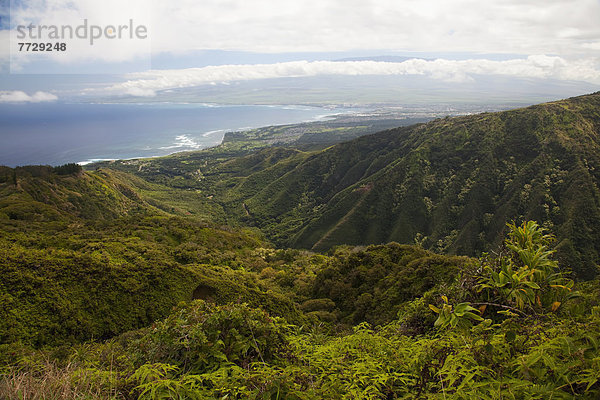 hoch  oben  Wasserrand  Ansicht  Hawaii  Maui