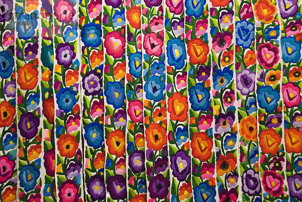Gautemala  Chichicastenango  Brightly Colored Handmade Textile.