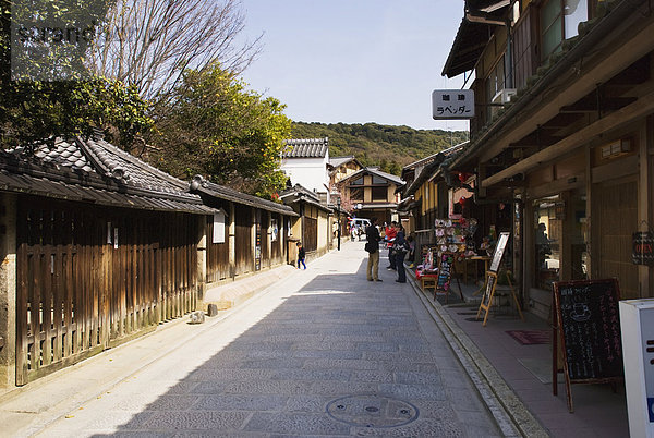 Straße  Tourist  Japan  Kyoto  alt