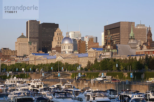 Montreal Skyline In Early Morning  Montreal Quebec Canada