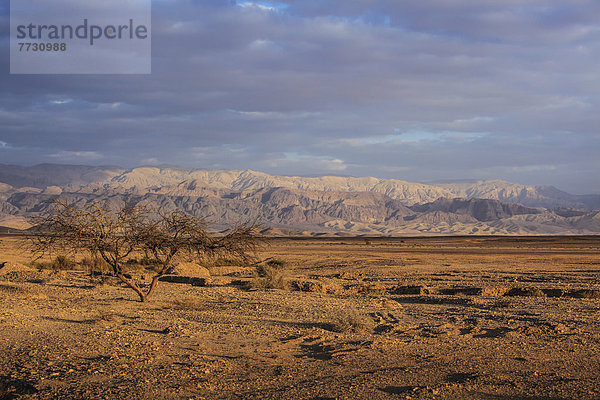 Mountains And Desert Landscape  Jordan Rift Valley Israel