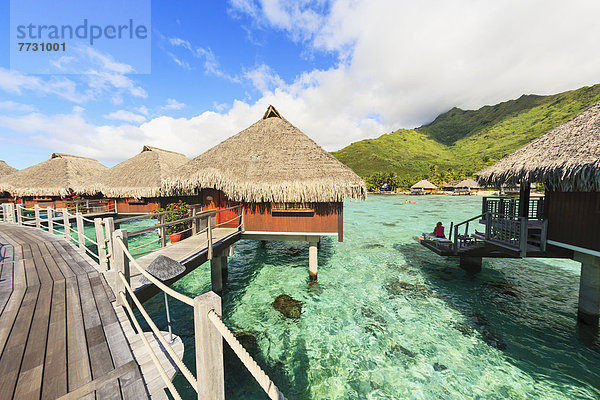 französisch Insel Urlaub Spa Pazifischer Ozean Pazifik Stiller Ozean Großer Ozean Lagune Polynesien