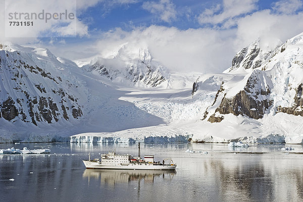 Segeln  Küste  Schiff  vorwärts  Antarktis