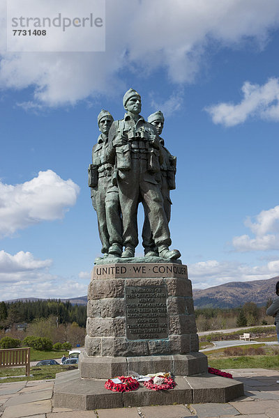The Commando Memorial  Spean Bridge Village Scotland