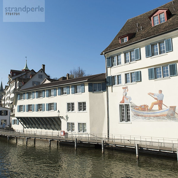 Ecke Ecken Gebäude streichen streicht streichend anstreichen anstreichend Wandbild