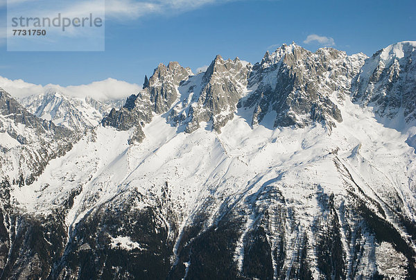 Snow On The French Alps  Chaminox-Mont-Blanc Rhone-Alpes France