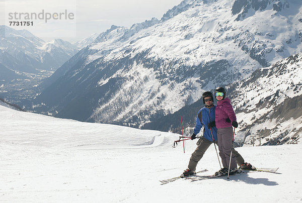 französisch  Alpen  Skisport