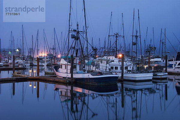 Hafen  Amerika  Boot  blau  angeln  Verbindung  Stunde  Oregon