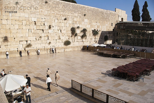 Jerusalem  Hauptstadt  weinen  Mann  Wand  gehen  Gebet  Israel