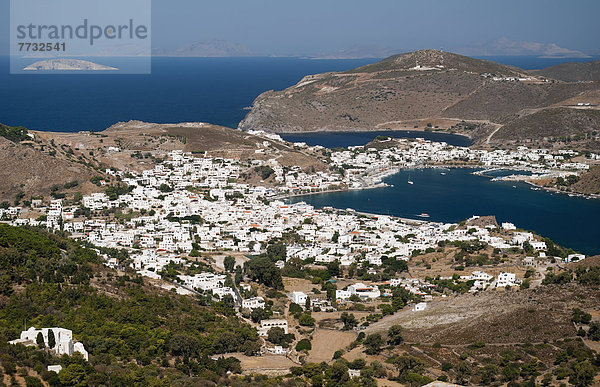 Hafen Ansicht Griechenland Kloster Mykonos