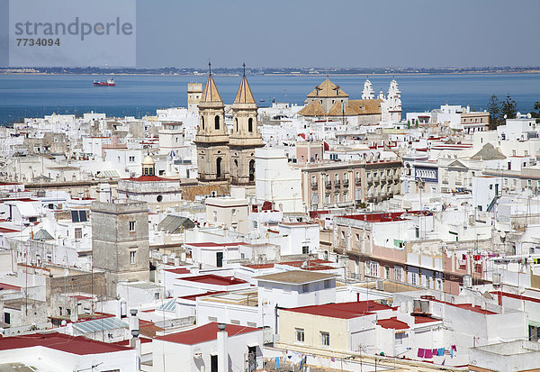 Gebäude  Küste  Stadt  vorwärts  gekalkt  Andalusien  Cadiz  Spanien