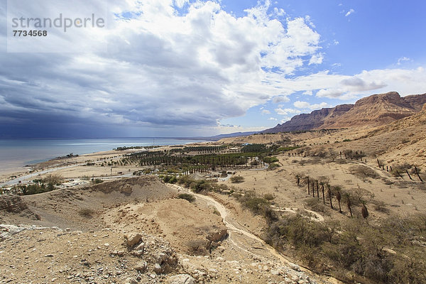 Landscape And The Dead Sea  Jordan Valley Israel