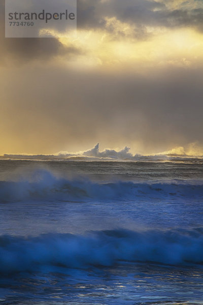 Waves Coming In At Sunset  Kirra Gold Coast Queensland Australia