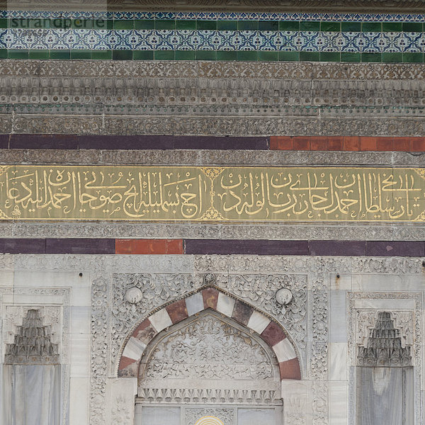 schreiben  Wand  Großstadt  verziert  Fassade  alt  türkisch