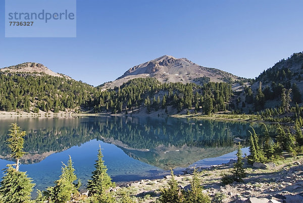 Mountain Reflected In Helen Lake  California United States Of America