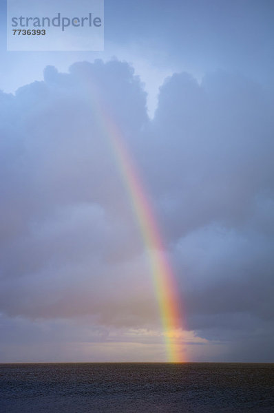Rainbow over lake winnipeg  hecla island manitoba canada