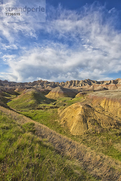 Nationalpark  Sonnenstrahl  Amerika  gelb  Steppe  Treffer  treffen  Verbindung  Nachmittag  Geographie  South Dakota