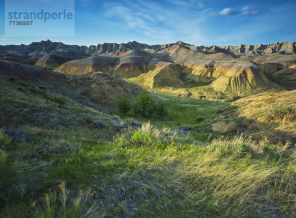 Nationalpark  Berg  Amerika  gelb  Steppe  Verbindung  Geographie  South Dakota