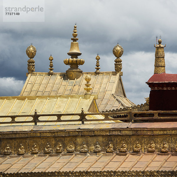Dach  Detail  Details  Ausschnitt  Ausschnitte  Architektur  Jokhang Tempel