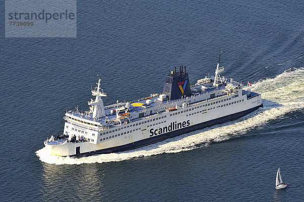 Luftbild  Scandlines Fährschiff Kronprins Frederik