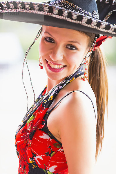 USA  Texas  Young woman smiling  portrait