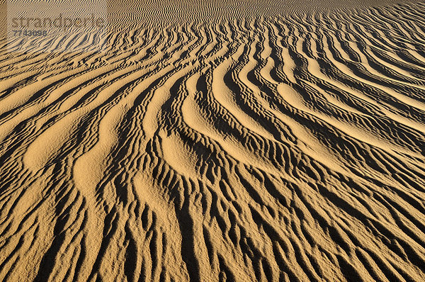 Algerien  Blick auf Sanddünen bei Tehenadou
