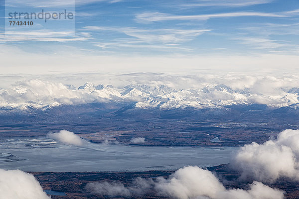 USA  Alaska  Blick auf Alaska Range