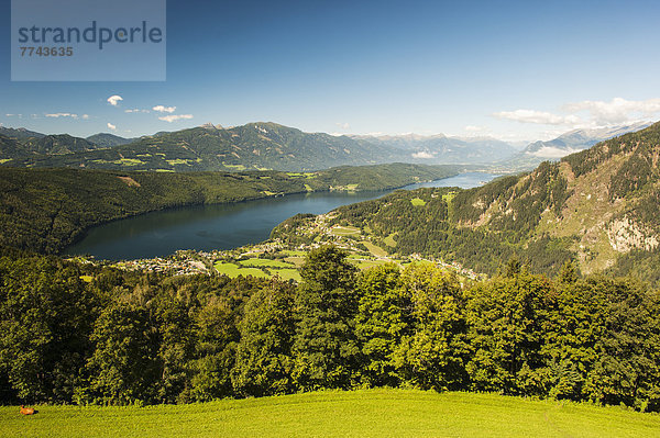 Österreich  Kärnten  Blick auf den Millstatter See