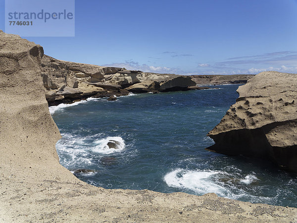 Spanien  Küste mit Sandstein bei San Miguel de Tajao auf Teneriffa