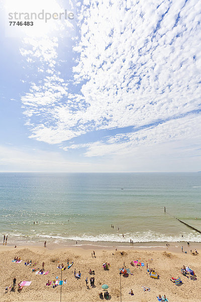 England  Blick auf Bournemouth Beach