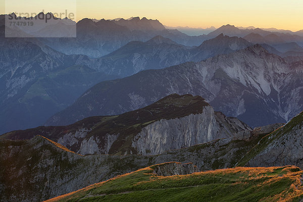 Dalfazer Joch Kamm vom Hochiss im Rofan