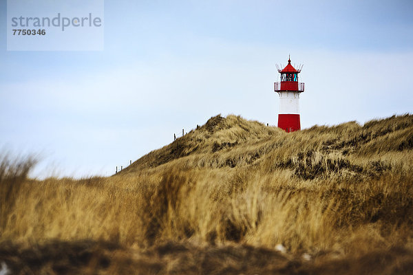 Leuchtfeuer List-Ost auf dem Ellenbogen  Sylt  Schleswig-Holstein  Deutschland