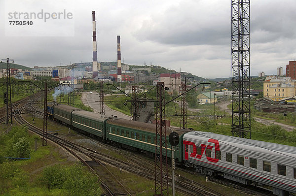 Murmanbahn  Murmansk Eisenbahn  Halbinsel Kola  Arktis  Russland