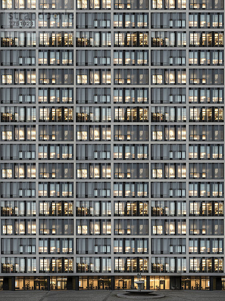 Glas Gebäude Fassade Hausfassade Büro